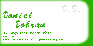 daniel dobran business card